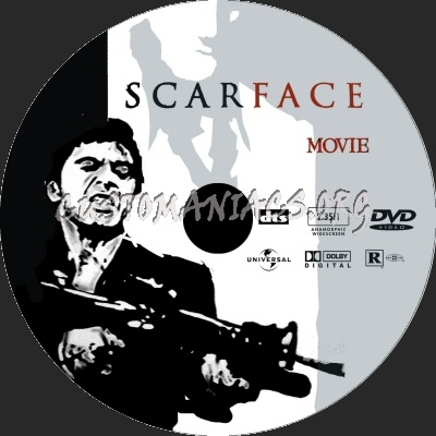 Scarface dvd label