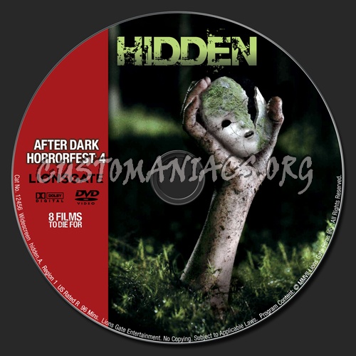 Hidden (horrorfest 4) dvd label