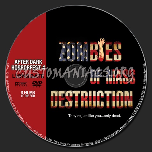 Zombies Of Mass Destruction (horrorfest 4) dvd label