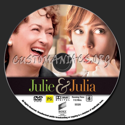 Julie & Julia dvd label