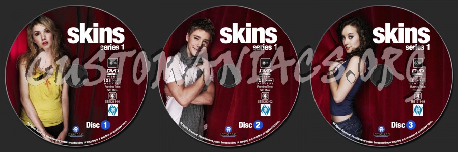 Skins - Series 1 dvd label