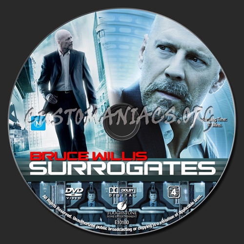 Surrogates dvd label