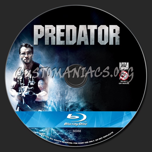 Predator blu-ray label