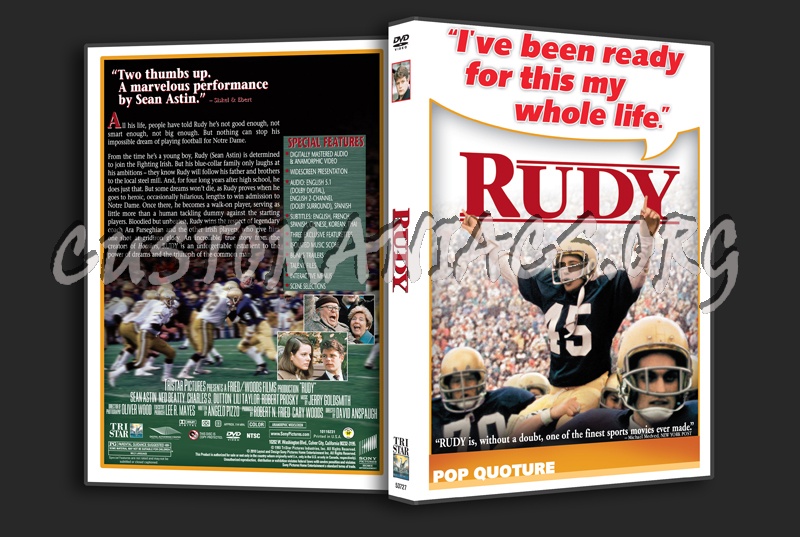 Rudy dvd cover