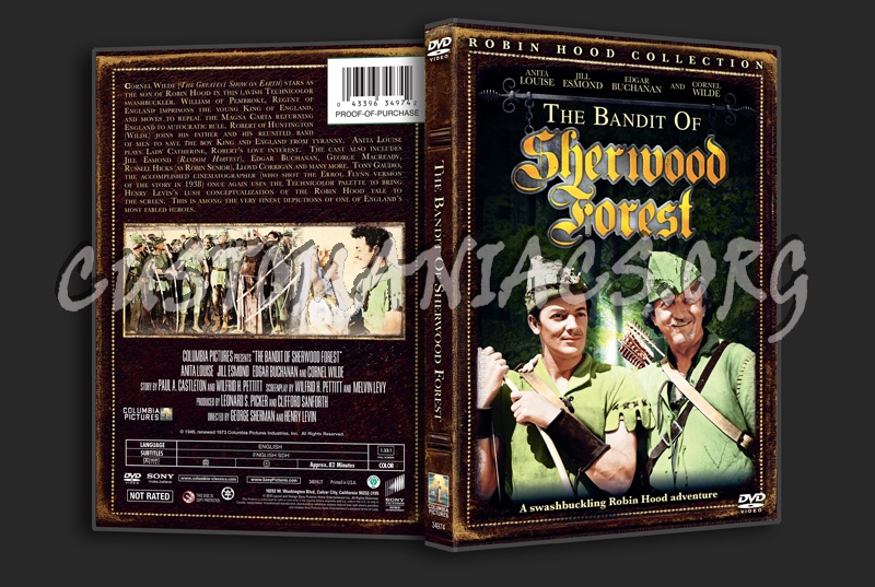 The Bandit of Sherwood Forest dvd cover