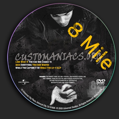 8 Mile dvd label