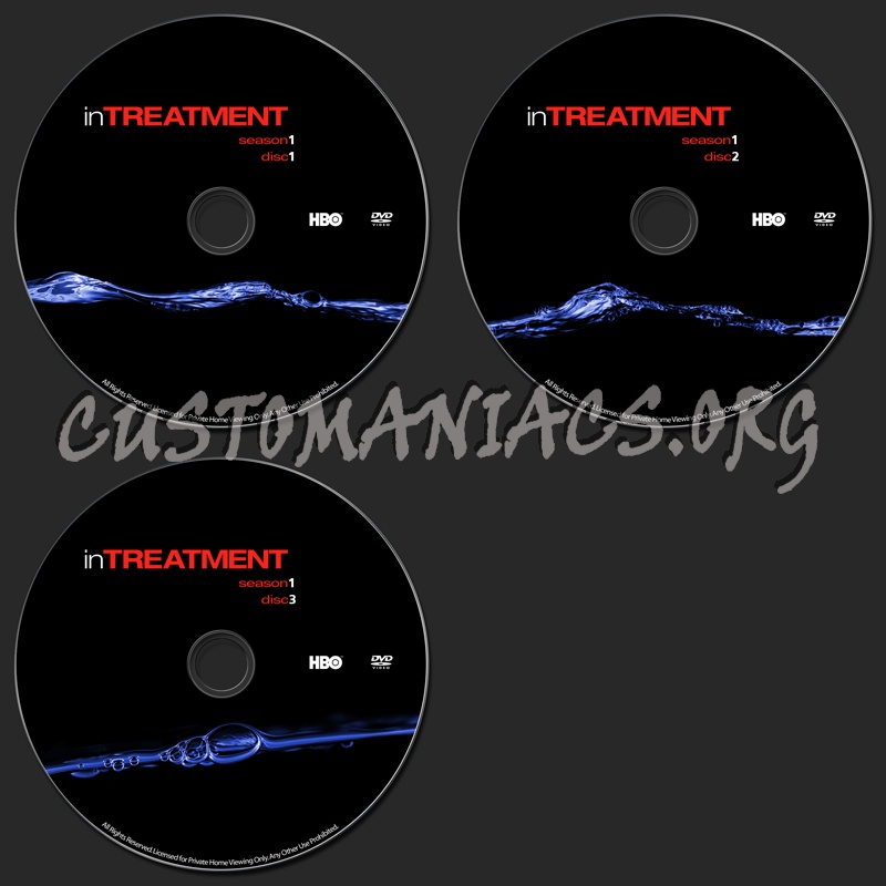 In Treatment Season 1 dvd label