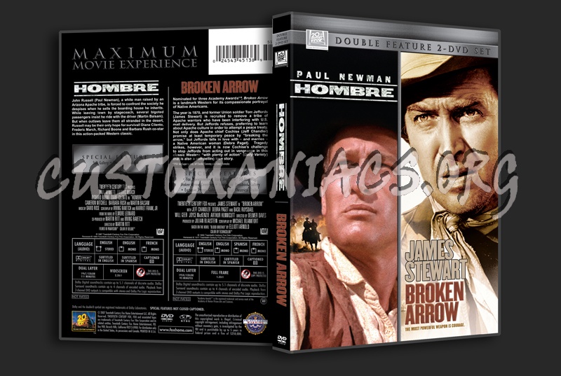 Hombre / Broken Arrow dvd cover