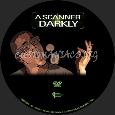 A Scanner Darkly dvd label