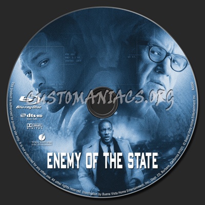 Enemy of the State blu-ray label