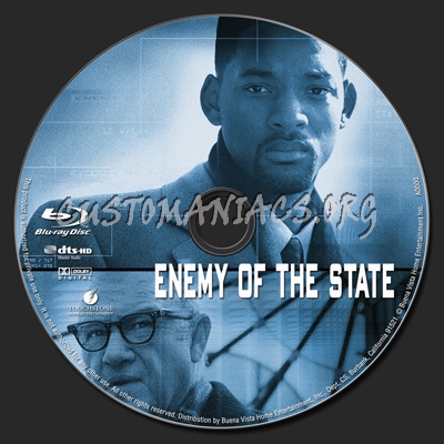 Enemy of the State blu-ray label