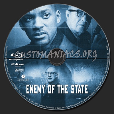 Enemy of the State blu-ray label