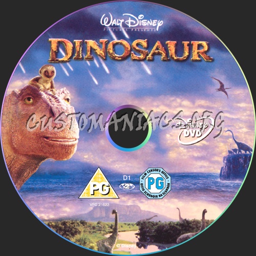 Dinosaur dvd label