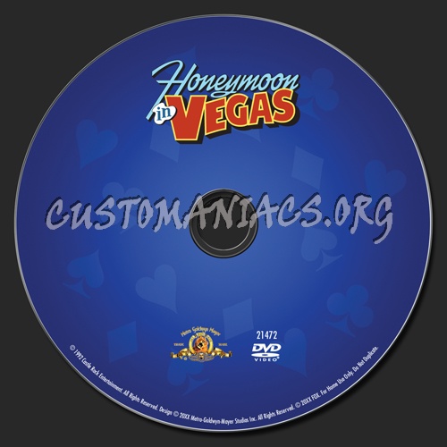 Honeymoon in Vegas dvd label