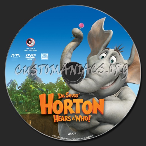 Horton Hears a Who dvd label