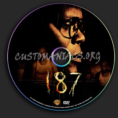 187 dvd label