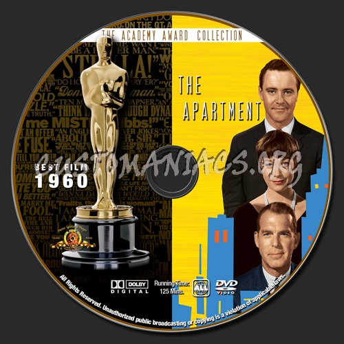 Academy Awards Collection - The Apartment dvd label