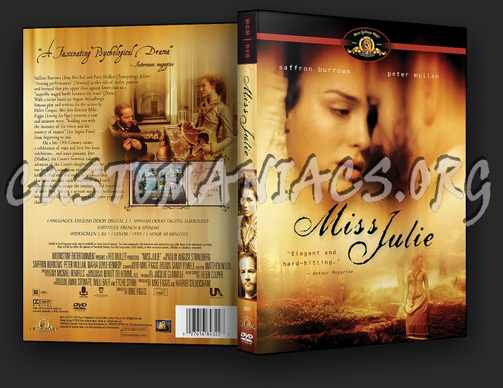 Miss Julie dvd cover