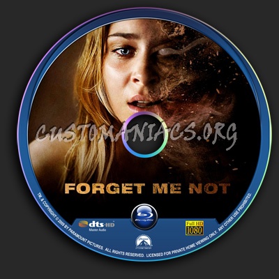 Forget Me Not blu-ray label