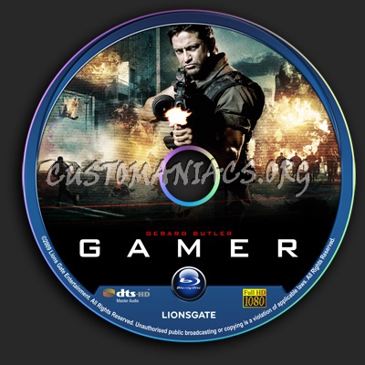 Gamer blu-ray label