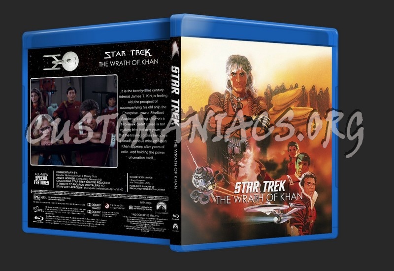 Star Trek: The Wrath of Khan blu-ray cover