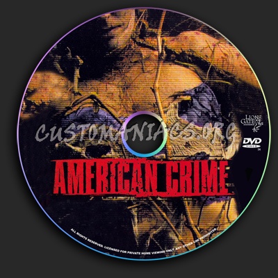 American Crime dvd label