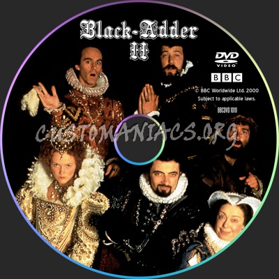 BlackAdder 2 dvd label