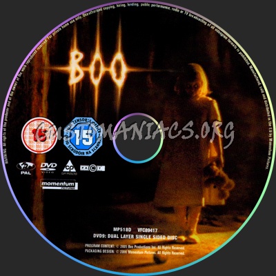 Boo dvd label