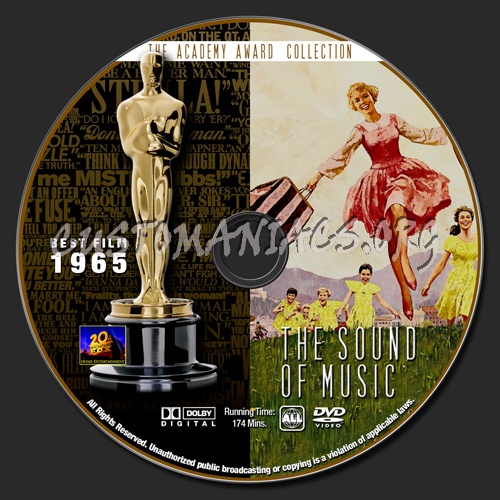 Academy Awards Collection - The Sound Of Music dvd label