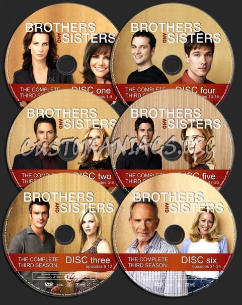 Brothers & Sisters: Season 3 dvd label