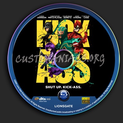 Kick Ass blu-ray label