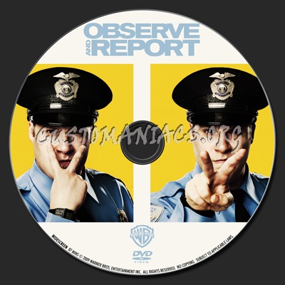 Observe and Report dvd label