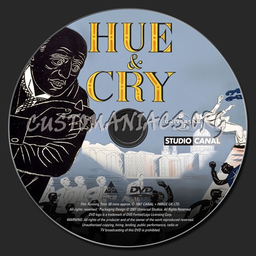 Hue & Cry dvd label