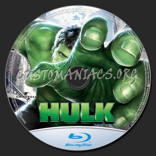 Hulk blu-ray label