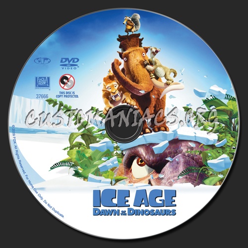 Ice Age 3: Dawn of the Dinosaurs dvd label