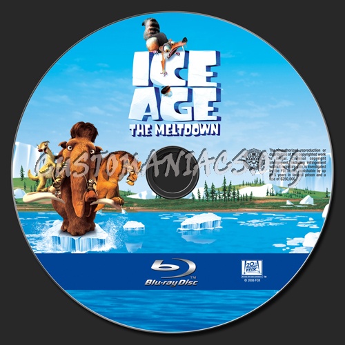 Ice Age the Meltdown blu-ray label