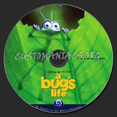 A Bug's Life blu-ray label