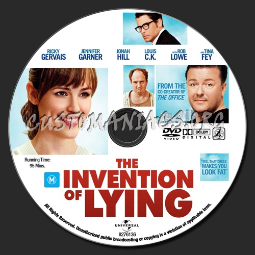 The Invention Of Lying dvd label