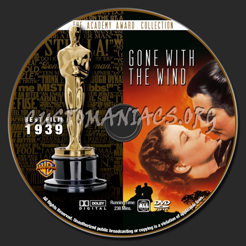 Academy Awards Collection - Gone With The Wind dvd label