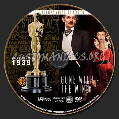 Academy Awards Collection - Gone With The Wind dvd label