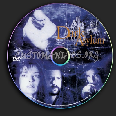 Dark Asylum dvd label