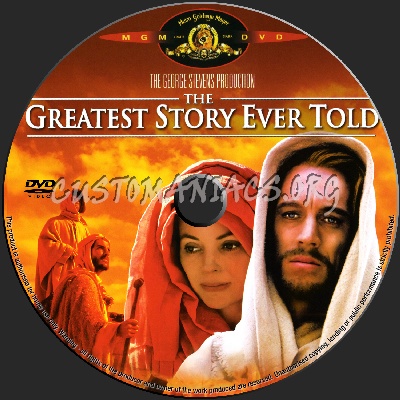 The Greatest Story Ever Told dvd label