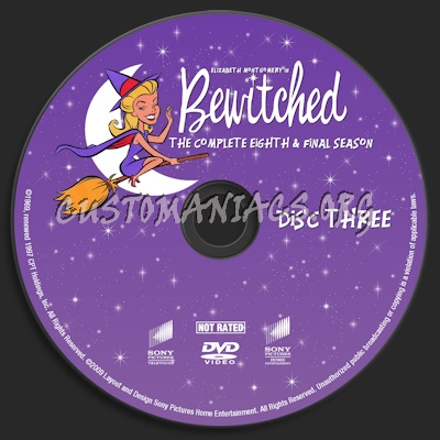 Bewitched Season 8 dvd label