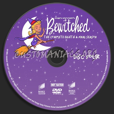 Bewitched Season 8 dvd label