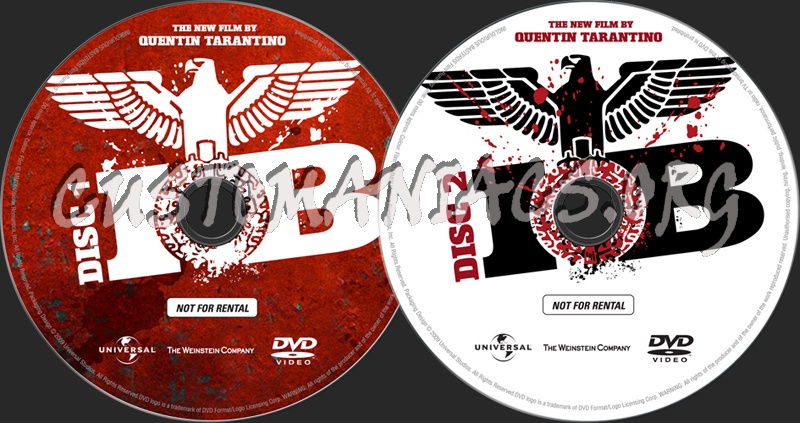 Inglourious Basterds dvd label