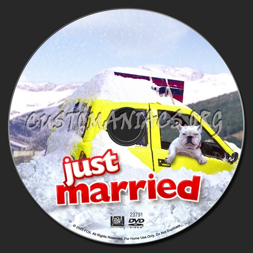 Just Married dvd label