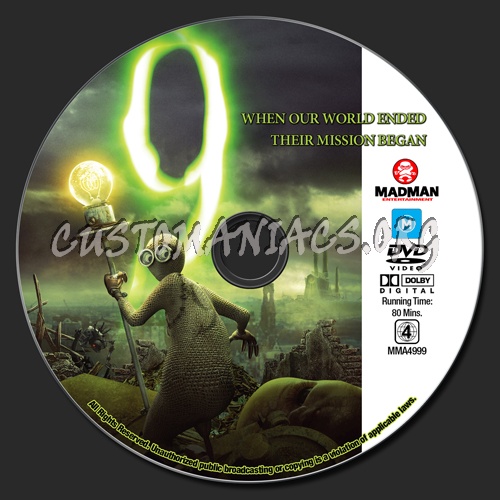 9 dvd label