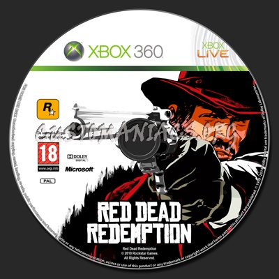 Red Dead Redemption dvd label