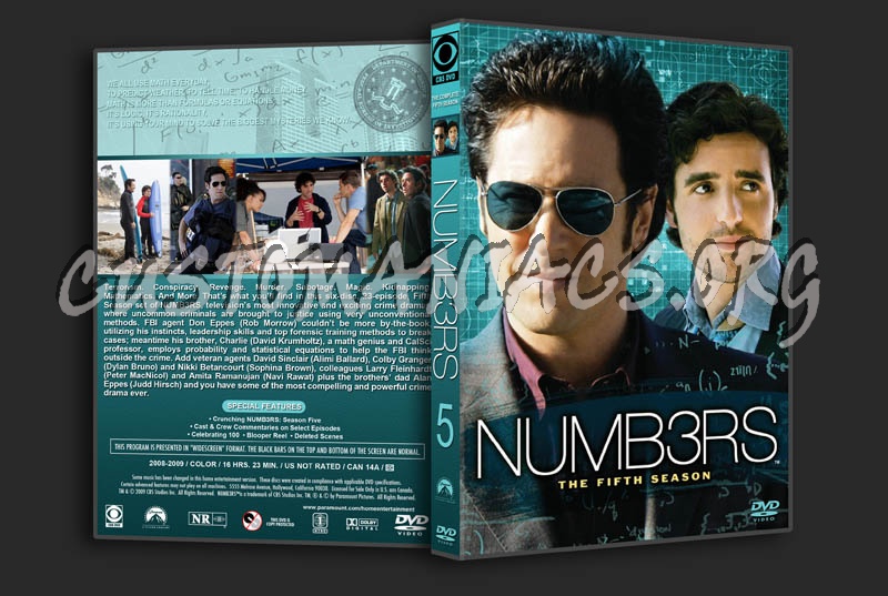 Numb3rs - Seasons 1-5 dvd cover