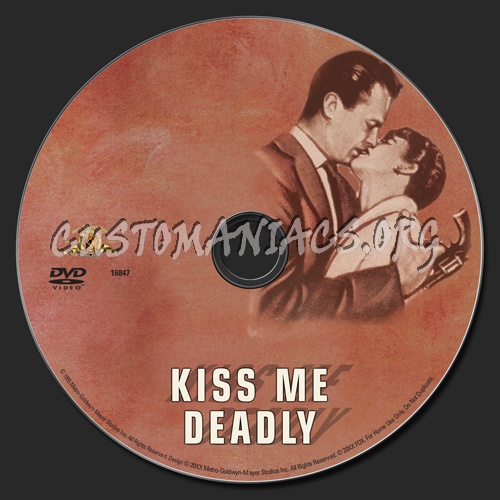 Kiss Me Deadly dvd label